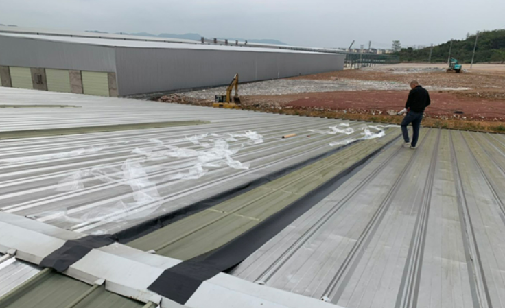 沙田镇厂房屋面防水维修案例